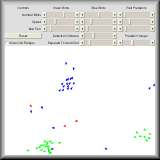 Screen shot of Flocking Behavior Simulator